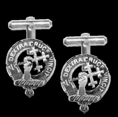 Image 0 of Sheppard Clan Badge Sterling Silver Clan Crest Cufflinks