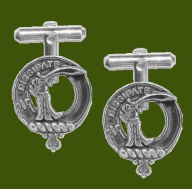 Image 0 of Scrimgeour Clan Badge Stylish Pewter Clan Crest Cufflinks