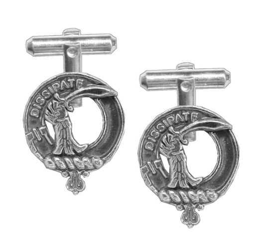 Image 1 of Scrimgeour Clan Badge Stylish Pewter Clan Crest Cufflinks
