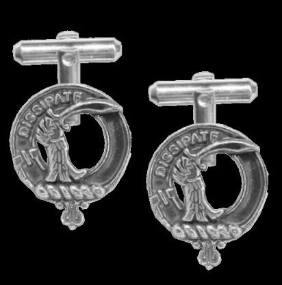 Image 0 of Scrimgeour Clan Badge Sterling Silver Clan Crest Cufflinks
