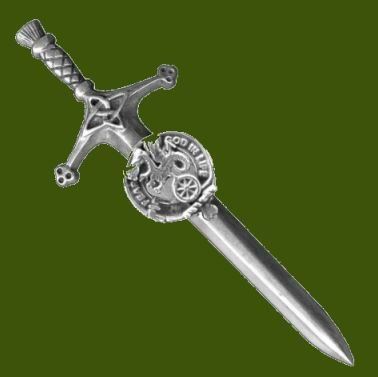 Image 0 of Somerville Clan Badge Stylish Pewter Clan Crest Large Kilt Pin