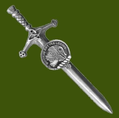 Image 0 of Stuart Clan Badge Stylish Pewter Clan Crest Large Kilt Pin