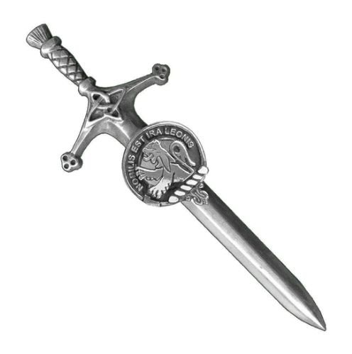 Image 1 of Stuart Clan Badge Sterling Silver Clan Crest Large Kilt Pin