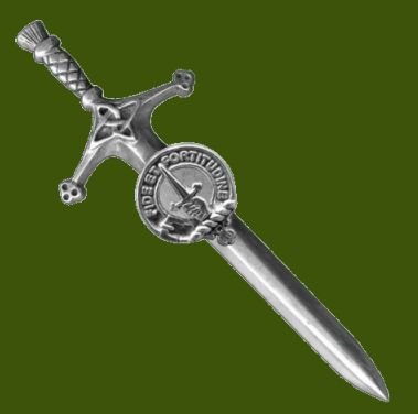 Image 0 of Shaw Clan Badge Stylish Pewter Clan Crest Large Kilt Pin