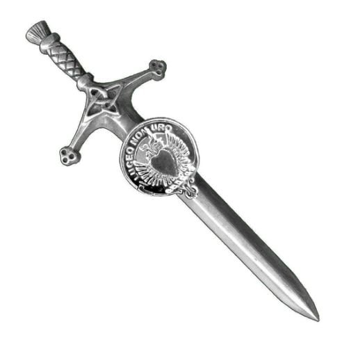 Image 1 of Smith Clan Badge Sterling Silver Clan Crest Large Kilt Pin