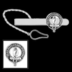 Lamont Clan Badge Sterling Silver Button Loop Clan Crest Tie Bar
