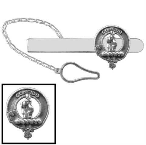 Image 1 of Boyd Clan Badge Sterling Silver Button Loop Clan Crest Tie Bar