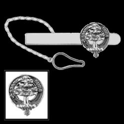 Anderson Clan Badge Sterling Silver Button Loop Clan Crest Tie Bar