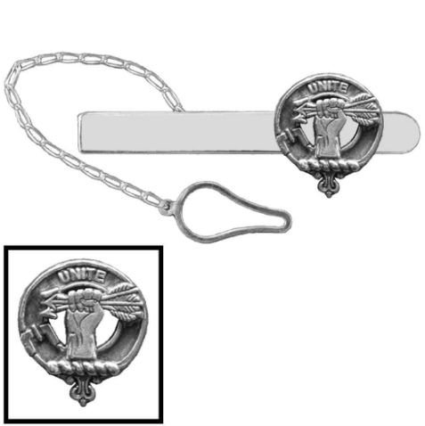Image 1 of Brodie Clan Badge Sterling Silver Button Loop Clan Crest Tie Bar