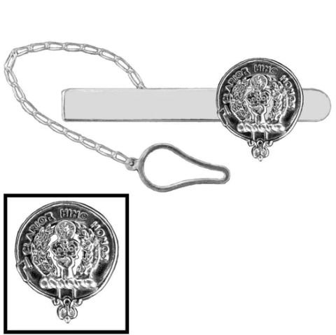 Image 1 of Buchanan Clan Badge Sterling Silver Button Loop Clan Crest Tie Bar