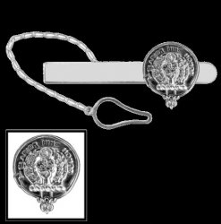 Buchanan Clan Badge Sterling Silver Button Loop Clan Crest Tie Bar