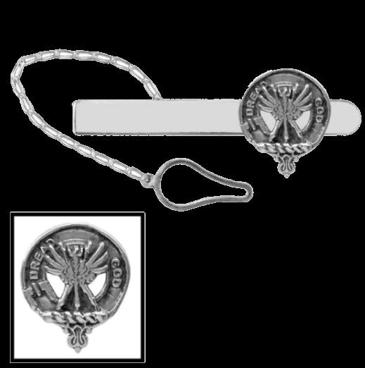 Image 0 of Carnegie Clan Badge Sterling Silver Button Loop Clan Crest Tie Bar