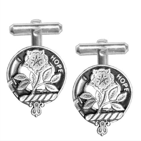 Image 1 of Learmonth Clan Badge Stylish Pewter Clan Crest Cufflinks