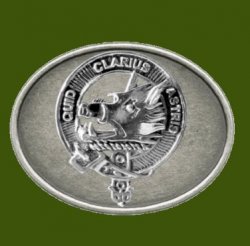 Baillie Clan Badge Oval Antiqued Mens Stylish Pewter Belt Buckle