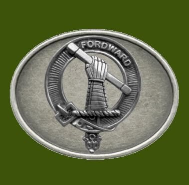 Image 0 of Balfour Clan Badge Oval Antiqued Mens Stylish Pewter Belt Buckle