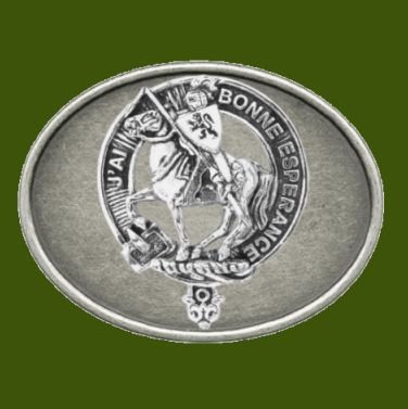 Image 0 of Craig Clan Badge Oval Antiqued Mens Stylish Pewter Belt Buckle