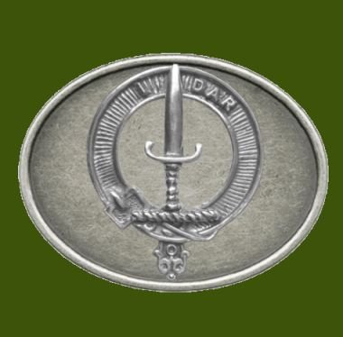 Image 0 of Dalzell Clan Badge Oval Antiqued Mens Stylish Pewter Belt Buckle