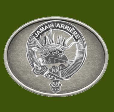 Image 0 of Douglas Clan Badge Oval Antiqued Mens Stylish Pewter Belt Buckle