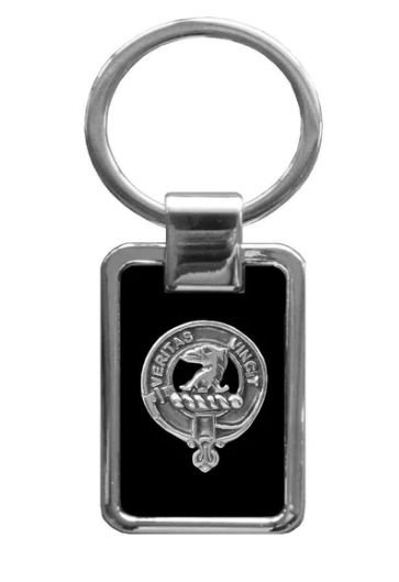 Image 1 of Allison Clan Badge Stainless Steel Pewter Clan Crest Keyring