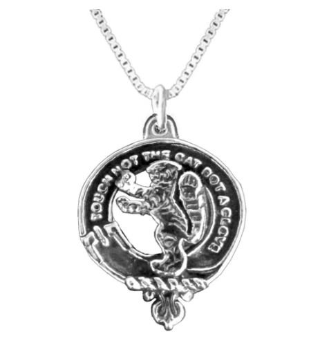 Image 1 of Chattan Clan Badge Stylish Pewter Clan Crest Small Pendant