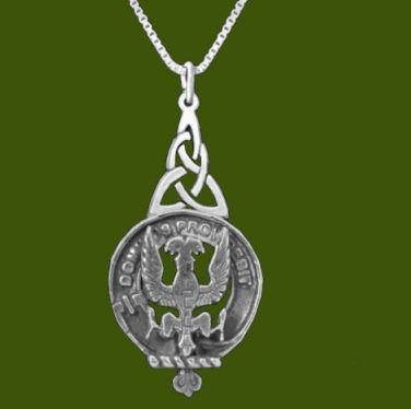 Image 0 of Boyle Clan Badge Stylish Pewter Clan Crest Interlace Drop Pendant