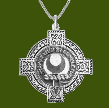 Image 0 of Arnott Clan Badge Celtic Cross Stylish Pewter Clan Crest Pendant