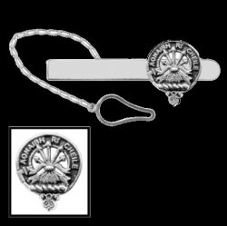Cameron Clan Badge Sterling Silver Button Loop Clan Crest Tie Bar