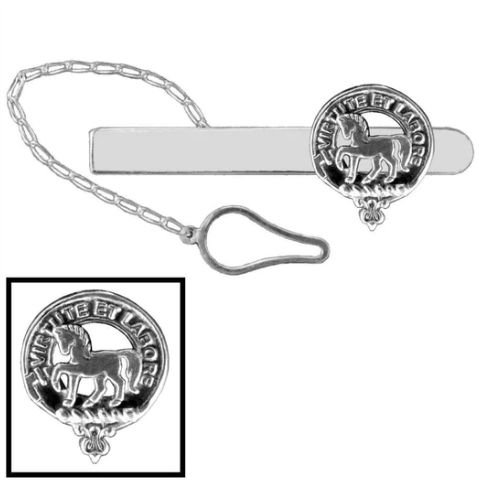 Image 1 of Cochrane Clan Badge Sterling Silver Button Loop Clan Crest Tie Bar