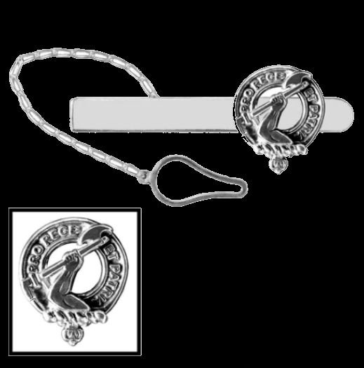 Image 0 of Cooper Clan Badge Sterling Silver Button Loop Clan Crest Tie Bar