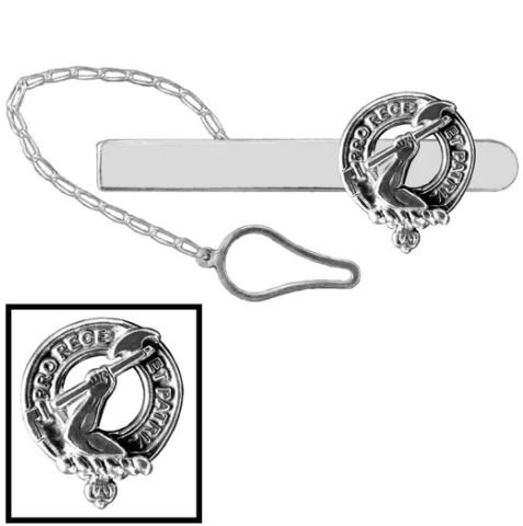 Image 1 of Cooper Clan Badge Sterling Silver Button Loop Clan Crest Tie Bar