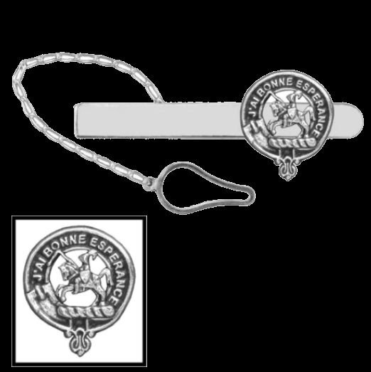 Image 0 of Craig Clan Badge Sterling Silver Button Loop Clan Crest Tie Bar