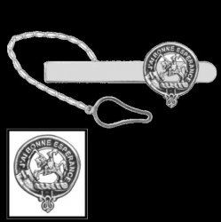 Craig Clan Badge Sterling Silver Button Loop Clan Crest Tie Bar