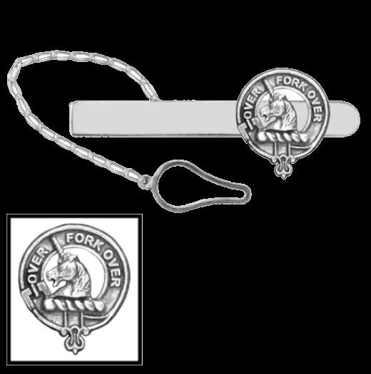 Image 0 of Cunningham Clan Badge Sterling Silver Button Loop Clan Crest Tie Bar