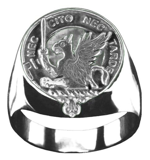 Image 1 of Bannatyne Clan Badge Mens Clan Crest Sterling Silver Ring