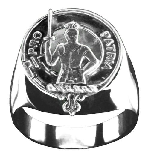 Image 1 of Bannerman Clan Badge Mens Clan Crest Sterling Silver Ring