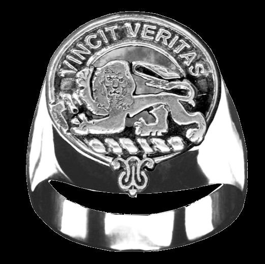 Image 0 of Baxter Clan Badge Mens Clan Crest Sterling Silver Ring