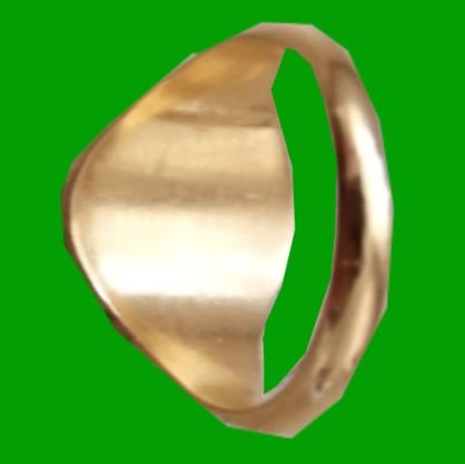 Image 6 of Embossed Coat Of Arms Oval Family Crest Extra Large Mens Gold Filled Ring