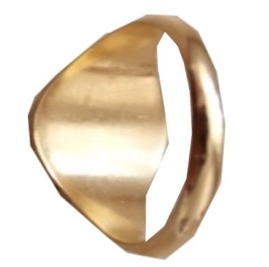 Image 7 of Embossed Coat Of Arms Oval Family Crest Extra Large Mens Gold Filled Ring
