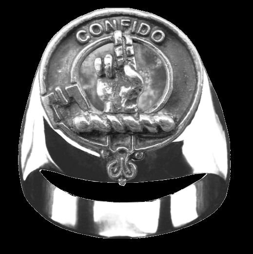 Image 0 of Boyd Clan Badge Mens Clan Crest Sterling Silver Ring