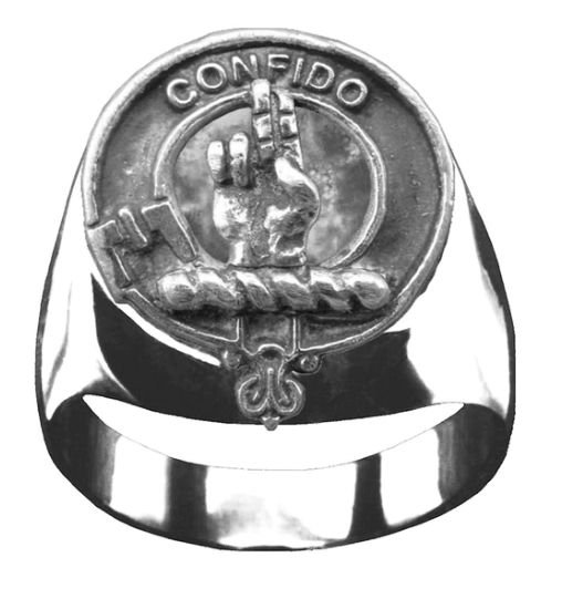 Image 1 of Boyd Clan Badge Mens Clan Crest Sterling Silver Ring