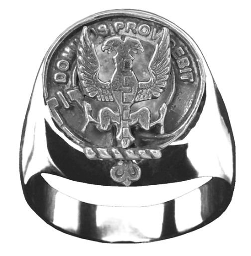 Image 1 of Boyle Clan Badge Mens Clan Crest Sterling Silver Ring