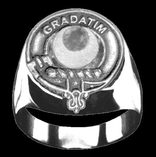 Image 0 of Kilgour Clan Badge Mens Clan Crest Sterling Silver Ring