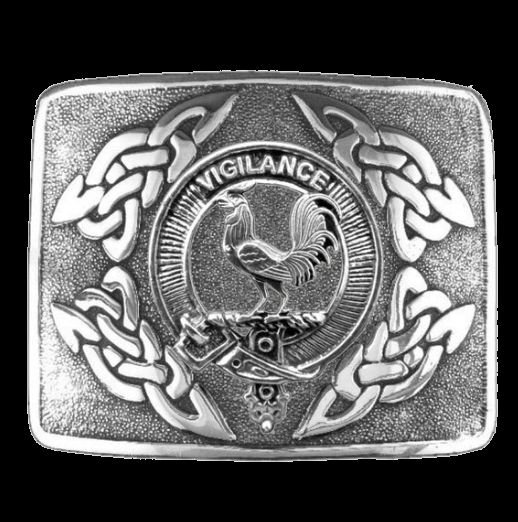 Image 0 of Laing Clan Badge Interlace Mens Sterling Silver Kilt Belt Buckle