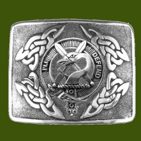 Image 0 of Lennox Clan Badge Interlace Mens Stylish Pewter Kilt Belt Buckle