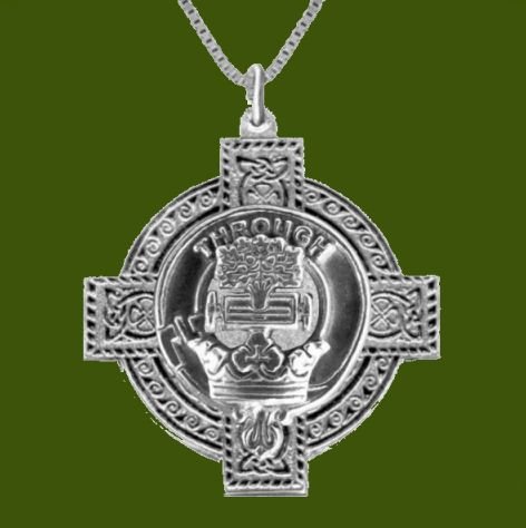 Image 0 of Hamilton Clan Badge Celtic Cross Stylish Pewter Clan Crest Pendant