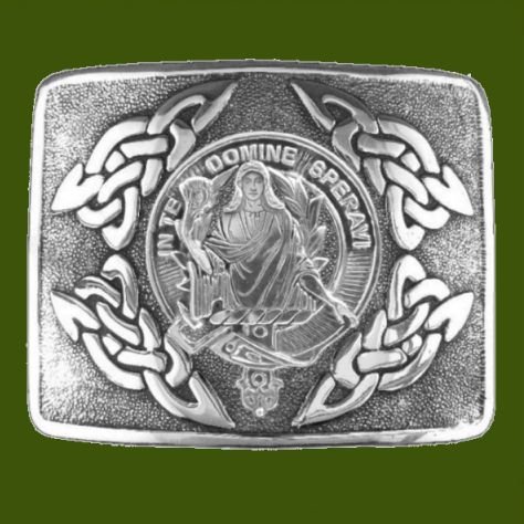 Image 0 of Lyon Clan Badge Interlace Mens Stylish Pewter Kilt Belt Buckle