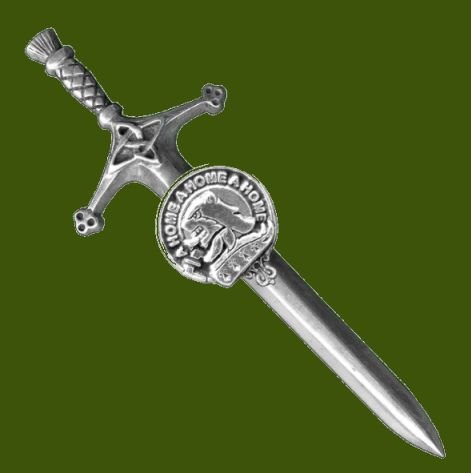 Image 0 of Home Clan Badge Stylish Pewter Clan Crest Large Kilt Pin