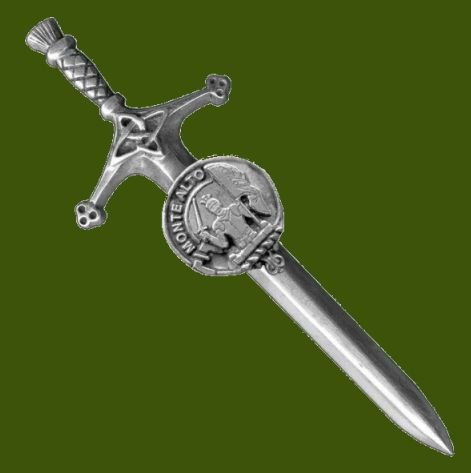 Image 0 of Mowat Clan Badge Stylish Pewter Clan Crest Large Kilt Pin