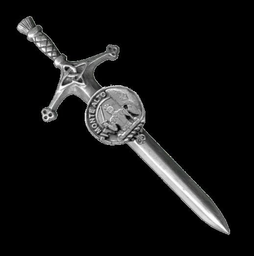 Image 0 of Mowat Clan Badge Sterling Silver Clan Crest Large Kilt Pin