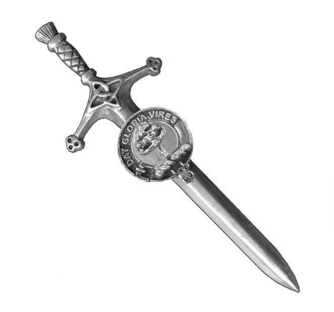 Image 1 of Hogg Clan Badge Sterling Silver Clan Crest Large Kilt Pin